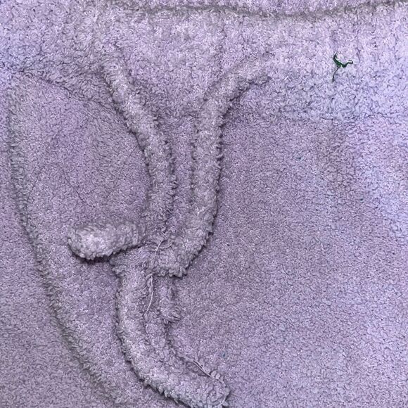 Misscosy light purple terry Cloth fleece shorts US 6 - Picture 2 of 3